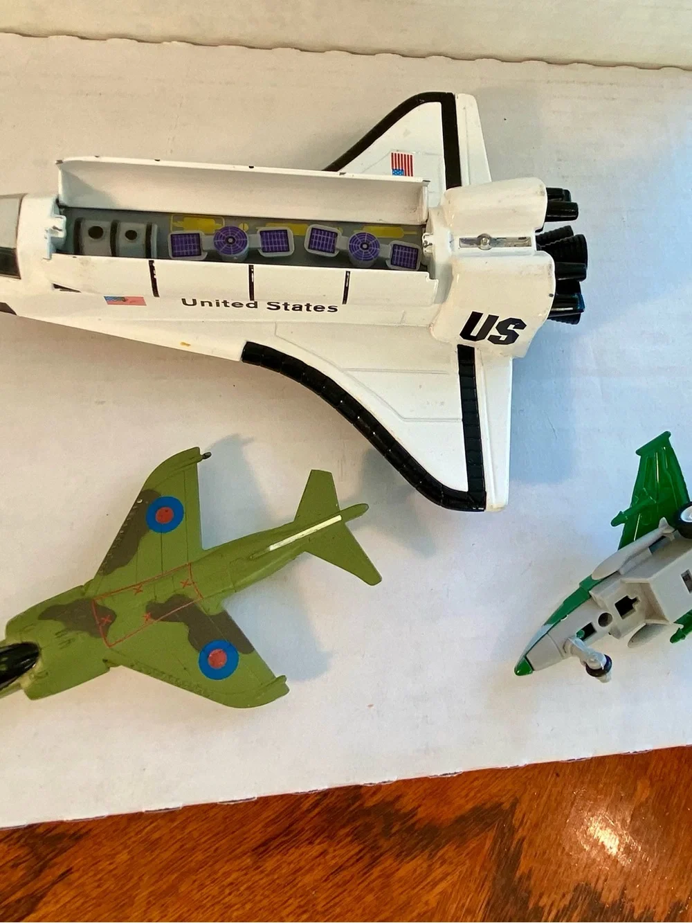 Vintage White Space Shuttle Toy - Kids Toys